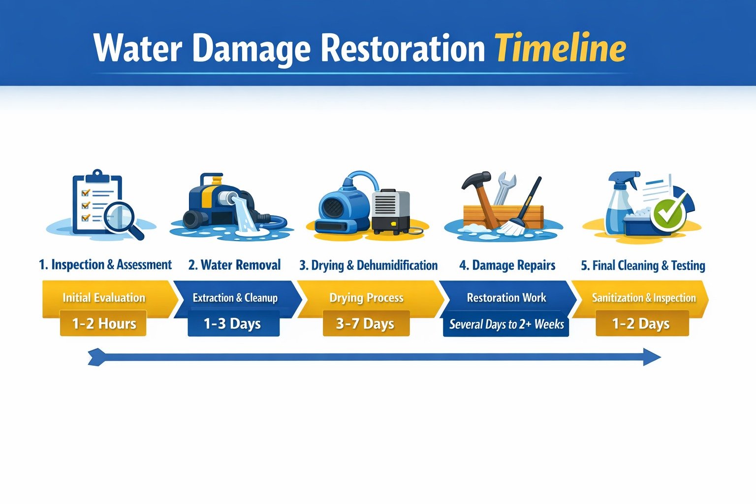 How Long Does Water Damage Restoration Take? A Homeowner’s Timeline